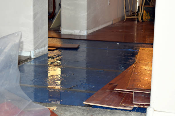 Professional Water Extraction technician working in North Hills, NY